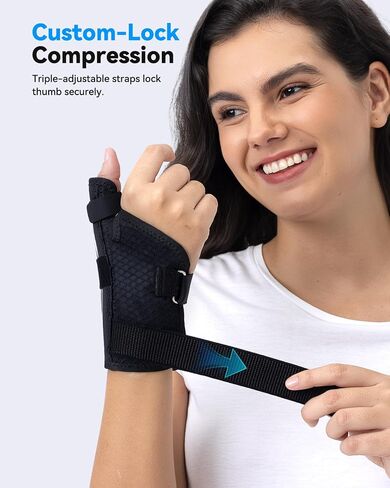 Thumb Brace Ergonomical Right or Left Hand, Thumb Spica Splint Thumb Splint for Trigger Thumb，Thumb Support for Tenosynovitis De Quervains, CMC Pain Relief(Pink S/M) in Saudi Arabia