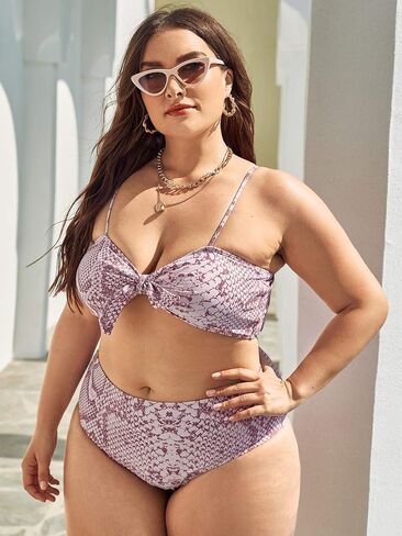Women's Plus Size Bikini Sets 3 Piece Swimsuit with Cover Up Bathing Suit in Saudi Arabia