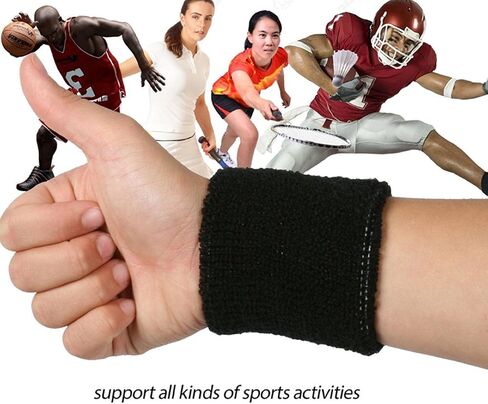 3 Inch Cotton Sports Wristband/Sweatband for Basketball Tennis and Other Sports, Price/Pair (Purple) in Saudi Arabia