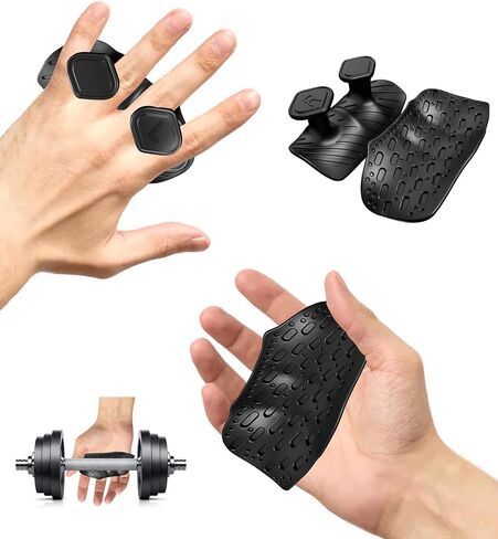 2 Pair Weight Lifting Grips for Men Women, Ergonomics Workout Silicone Gym Grips Pads for Palm Protection, for Weight Lifting, Pull-Ups, Gym Training and Exercise in Saudi Arabia