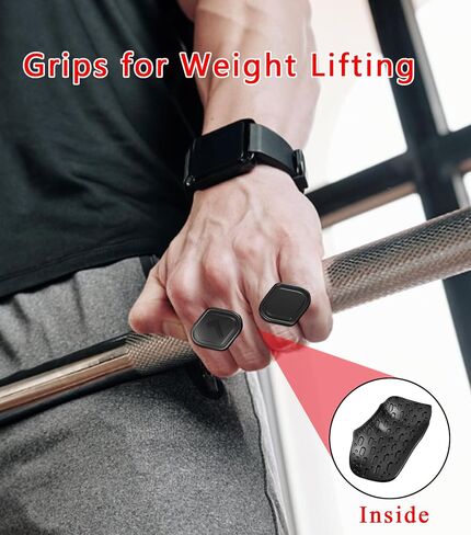 2 Pair Weight Lifting Grips for Men Women, Ergonomics Workout Silicone Gym Grips Pads for Palm Protection, for Weight Lifting, Pull-Ups, Gym Training and Exercise in Saudi Arabia