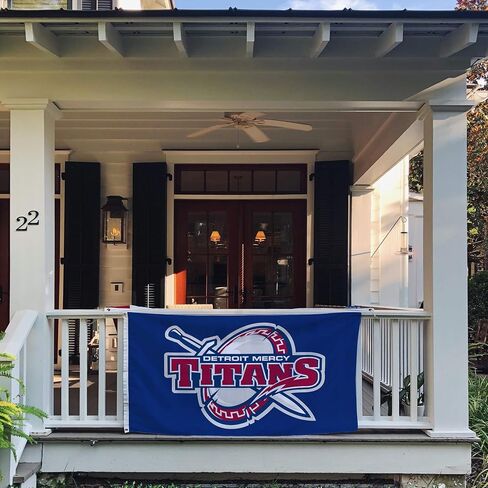 Desert Cactus University of Detroit Mercy UDM Flag - 3 x 5 Feet Titans Banner, Indoor/Outdoor Durable Fabric, 100% Polyester Design (Style 1) in Saudi Arabia