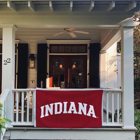 Desert Cactus Indiana University IU Flag - 3 x 5 Feet Hoosiers Banner, Indoor/Outdoor Durable Fabric, 100% Polyester Design (Style 1) in Saudi Arabia