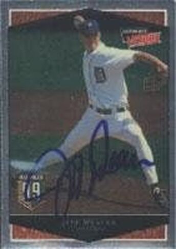 بطاقة موقعة من Jeff Weaver Detroit Tigers 1999 Ultimate Victory Rookie - بطاقة Rookie - بطاقة لطيفة. يأتي هذا المنتج مع شهادة الأصالة من Autograph-Sports. موقعة - البيسبول in Saudi Arabia