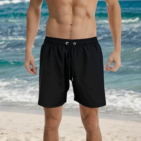 Men's Casual Shorts with Pockets Moisture-Wicking 4-Way Stretch Elastic Waistband Running Shorts in Saudi Arabia