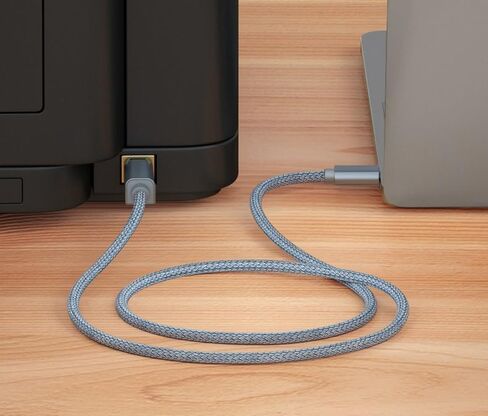 USB B to USB C Printer Cable 3.3FT, Type B to Type C Printer Cord, MIDI Cable for Digital Piano, MIDI Keyboard, DJ Controller in Saudi Arabia