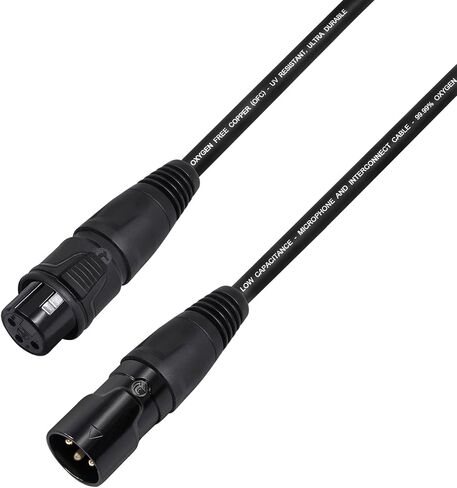 WBC-VALUELINE-2CS (22 AWG) - 6 Units - 40 Foot–Low-Capacitance Shielded Balanced Flexible Microphone, Active-Speaker & Interconnect Cables with Neutrik-Rean IP65 Rated Gold XLR Connectors in Saudi Arabia