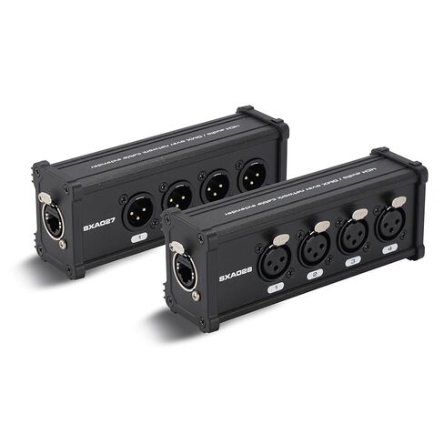 4 Channel Snake 3 Pin XLR/DMX/AES-EBU to Ethercon RJ45 Cat5/Cat6 Ethernet Extender for Stage Sound Lighting and Recording Studio with 2 Ft Breakout Cable(Male&Female) in Kuwait