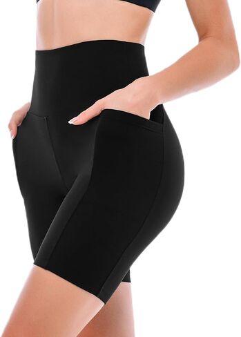 6" Biker Shorts Women with Pockets High-Waisted Yoga Shorts for Workout in Saudi Arabia