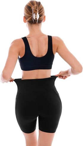 6" Biker Shorts Women with Pockets High-Waisted Yoga Shorts for Workout in Saudi Arabia