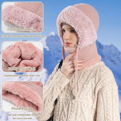 HAIMEIKANG Ski Mask Balaclava for Men and Women - Windproof Face Mask Winter Warm Neck Cover for Extreme Cold Weather in Saudi Arabia