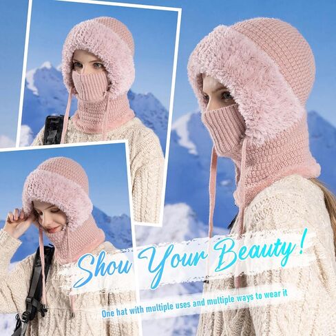 HAIMEIKANG Ski Mask Balaclava for Men and Women - Windproof Face Mask Winter Warm Neck Cover for Extreme Cold Weather in Saudi Arabia