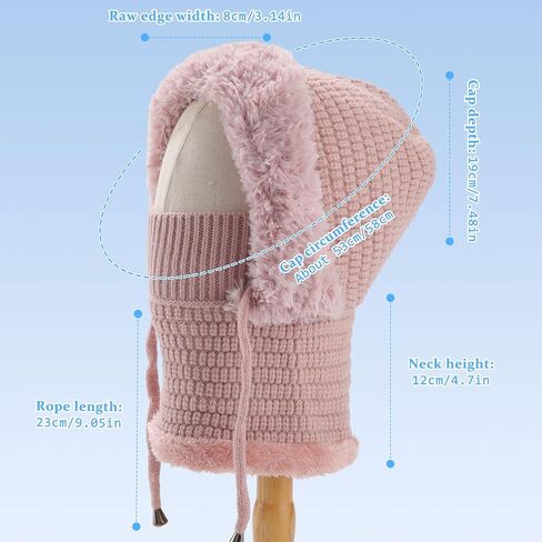 HAIMEIKANG Ski Mask Balaclava for Men and Women - Windproof Face Mask Winter Warm Neck Cover for Extreme Cold Weather in Saudi Arabia
