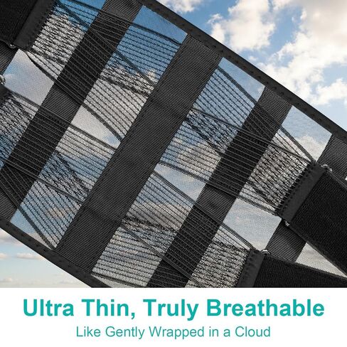 دعامة خلفية رفيعة للغاية لتخفيف آلام أسفل الظهر - حزام دعم قطني خفيف الوزن مع نسيج مسامي - مقاس نحيف وغير مرئي تحت الملابس - دعم عرق النسا والقرص المنفتق للنساء والرجال in Kuwait