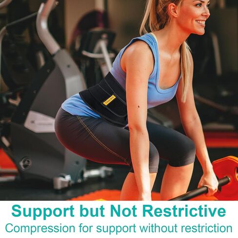 دعامة خلفية رفيعة للغاية لتخفيف آلام أسفل الظهر - حزام دعم قطني خفيف الوزن مع نسيج مسامي - مقاس نحيف وغير مرئي تحت الملابس - دعم عرق النسا والقرص المنفتق للنساء والرجال in Kuwait