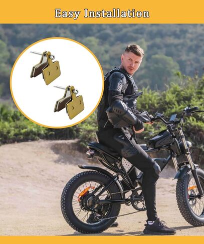 2 Pairs E-Bike Front&Rear Brake Pads Fits for Ridstar Q20 MINI / H20 / Q20 Lite Electric Bike Accessories in Saudi Arabia