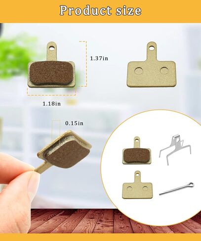 2 Pairs E-Bike Front&Rear Brake Pads Fits for Ridstar Q20 MINI / H20 / Q20 Lite Electric Bike Accessories in Saudi Arabia
