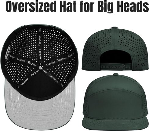 Performance Snapback Hats for Men Women,Flat Bill Cap,Golf,Running,Workout in Saudi Arabia