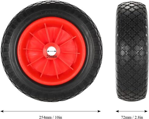 Kayak cart Wheel, 1pc 10'' Solid Tire Wheel for Kayak Canoe Trolley Cart Replacement Tire in Saudi Arabia