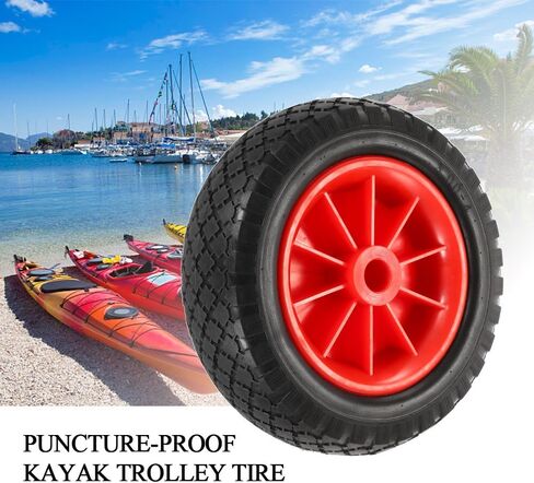 Kayak cart Wheel, 1pc 10'' Solid Tire Wheel for Kayak Canoe Trolley Cart Replacement Tire in Saudi Arabia