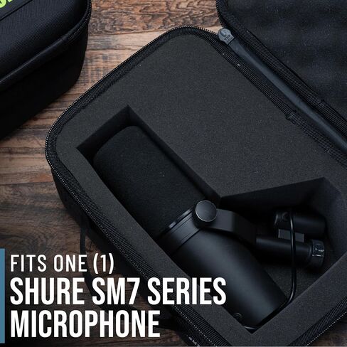 Shure by Gator Pro Lite Series Microphone Case with Form Fitted Interior for SM7 Series Mics; (SH-SM7LWCASE) in Saudi Arabia