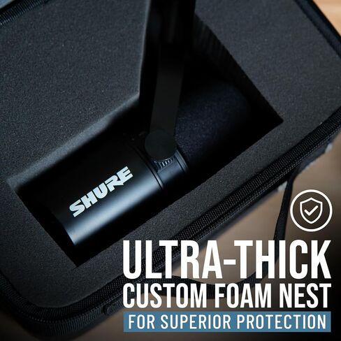 Shure by Gator Pro Lite Series Microphone Case with Form Fitted Interior for SM7 Series Mics; (SH-SM7LWCASE) in Saudi Arabia