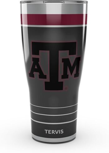 Tervis Traveler Texas A&M Aggies - Night Game Triple Walled Insulated Tumbler Travel Cup Keeps Drinks Cold & Hot, 30oz, Stainless Steel in Saudi Arabia