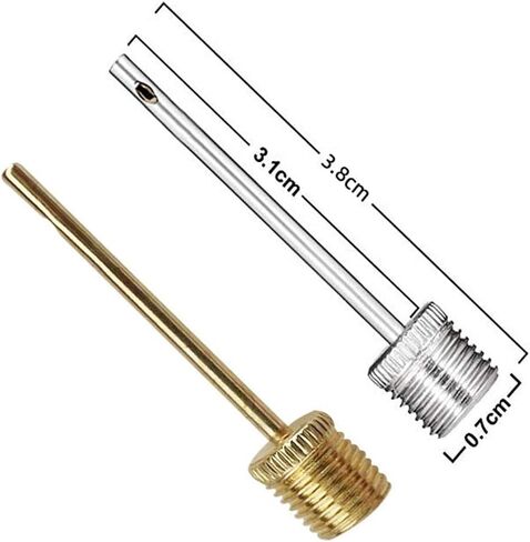 10Pack Ball Pump Needles,Air Pump Needles for Balls with Storage Case, Compatible with Hand Pump and Electric Pump, Stainless Steel Silver+Gold in Saudi Arabia