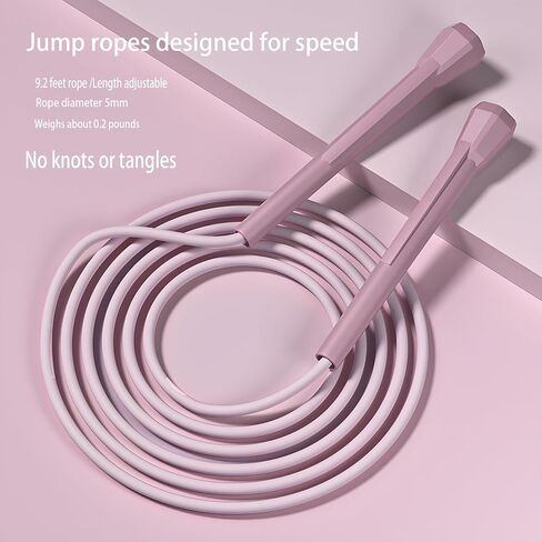 Sufeasdf kids Jump Rope - Speed Jump Rope for Kids 8-12,Lightweight,Tangle-Free, Adjustable,Perfect for Toddlers,Adult Beginners,Jumprope for Fitness,Enhance Endurance and Speed Workouts (3PC) in Saudi Arabia
