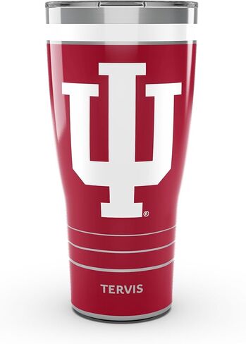 Tervis Traveler Indiana Hoosiers - MVP Triple Walled Insulated Tumbler Travel Cup Keeps Drinks Cold & Hot, 30oz, Stainless Steel in Saudi Arabia