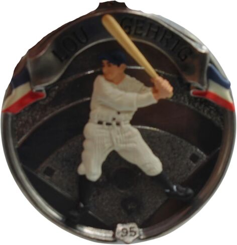 1995 Hallmark Ornament Baseball Heroes Lou Gehrig # 2 Series in Saudi Arabia