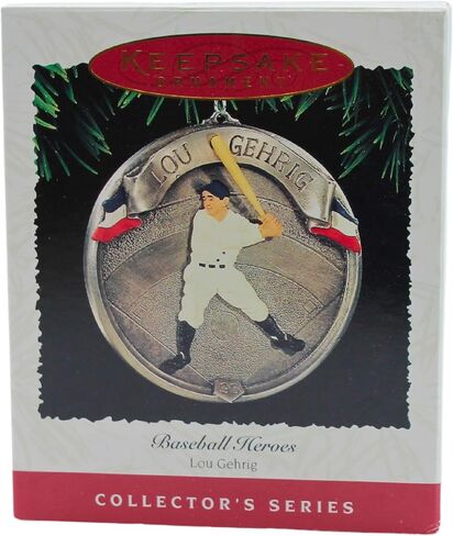 1995 Hallmark Ornament Baseball Heroes Lou Gehrig # 2 Series in Saudi Arabia