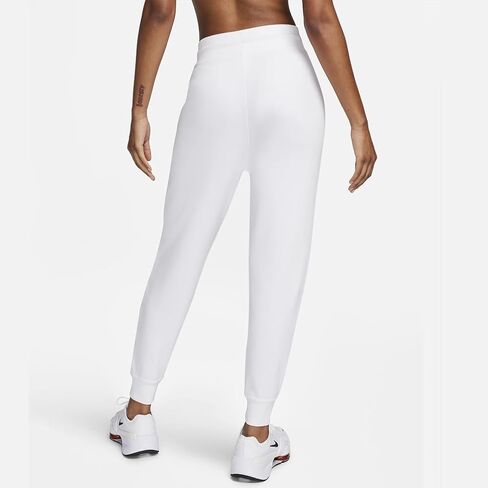 Nike Dri-FIT One Women's High-Waisted 7/8 French Terry Joggers (White/Black, FB5434-100) Size X-Large in Saudi Arabia