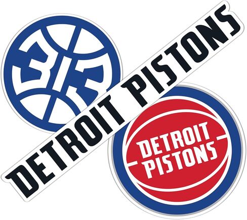 Desert Cactus Detroit Pistons NBA Officially Licensed Sticker Vinyl Decal Laptop Water Bottle Car Scrapbook (Type 5-1) in Saudi Arabia