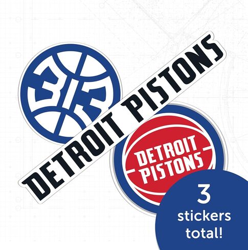 Desert Cactus Detroit Pistons NBA Officially Licensed Sticker Vinyl Decal Laptop Water Bottle Car Scrapbook (Type 5-1) in Saudi Arabia