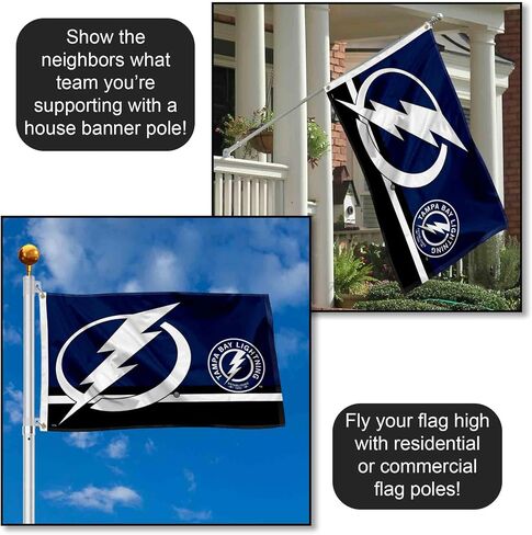 Tampa Bay Lightning Logo Insignia 3x5 Feet Banner Flag in Saudi Arabia