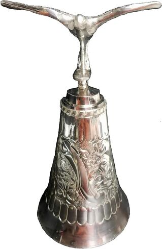 Decorated Obatala Bell, 7.5" Agogo de Obatala, Religious Occasion, Metal Handbell in Saudi Arabia