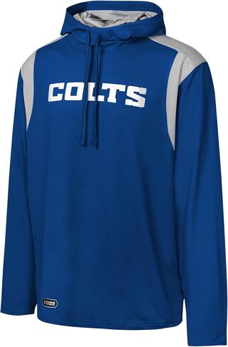 Outerstuff NFL Men's Long Sweep Pullover Hoodie, Official Licensed Gear, for Football Fans in Saudi Arabia