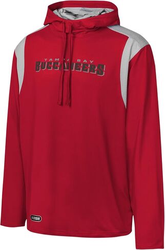 Outerstuff NFL Men's Long Sweep Pullover Hoodie, Official Licensed Gear, for Football Fans in Saudi Arabia