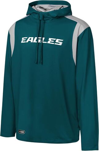 Outerstuff NFL Men's Long Sweep Pullover Hoodie, Official Licensed Gear, for Football Fans in Saudi Arabia