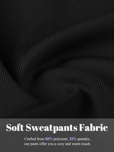 1 Pack Women's Soft Joggers Workout Sweatpants Ideal for Running Yoga Athletic Warm Lounge Pants with Pockets Drawstrings in Saudi Arabia