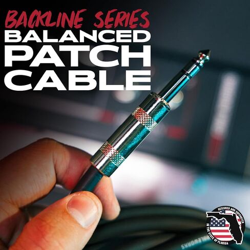 by Gator Cases Backline Series 20-Foot TRS ¼" Male to Male Balanced Patch Cable (GCWB-BPC-20) in Saudi Arabia