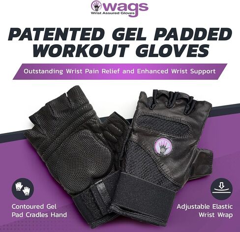 WAGs Fusion Fitness Fingerless Gloves for Gym Workout & Training, Gym Equipment, Workout Gloves Women /Men Use with Patented Ergonomic Gel Pad, Small in Saudi Arabia