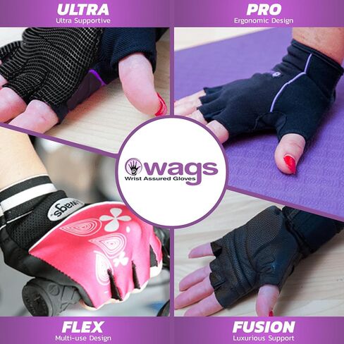 WAGs Fusion Fitness Fingerless Gloves for Gym Workout & Training, Gym Equipment, Workout Gloves Women /Men Use with Patented Ergonomic Gel Pad, Small in Saudi Arabia