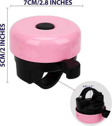 Kids Bike Bell Girls – Cute Bicycle Bell for Boys & Girls, Easy-to-Install Handlebar Bell for Kids' Bikes & Scooters, Loud Ring Sound in Kuwait