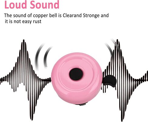 Kids Bike Bell Girls – Cute Bicycle Bell for Boys & Girls, Easy-to-Install Handlebar Bell for Kids' Bikes & Scooters, Loud Ring Sound in Kuwait