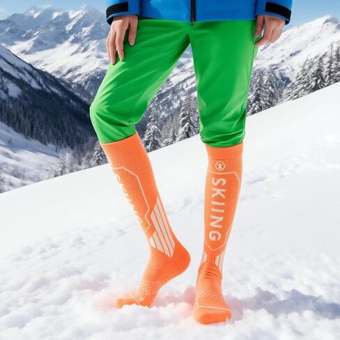 Ski Socks Merino Wool Socks for men&women Knee-High Winter Thermal Snowboarding Socks in Saudi Arabia