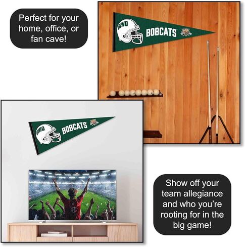 شركة College Flags & Banners Co. أوهايو بوبكاتس لكرة القدم خوذة راية العلم in Kuwait