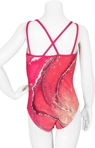 Destira Gymnastics Leotard for Girls With Crisscross Straps, Super-Soft, Great for Dance, Cheer and More - GIRLS/CHILD Sizes in Kuwait
