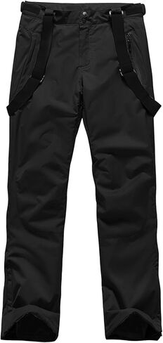 Men's Insulated Snow Pants Waterproof Ski Pant for Winter Hiking Bottom Leg Zipper Outdoor Pants Zipper Pockets in Kuwait